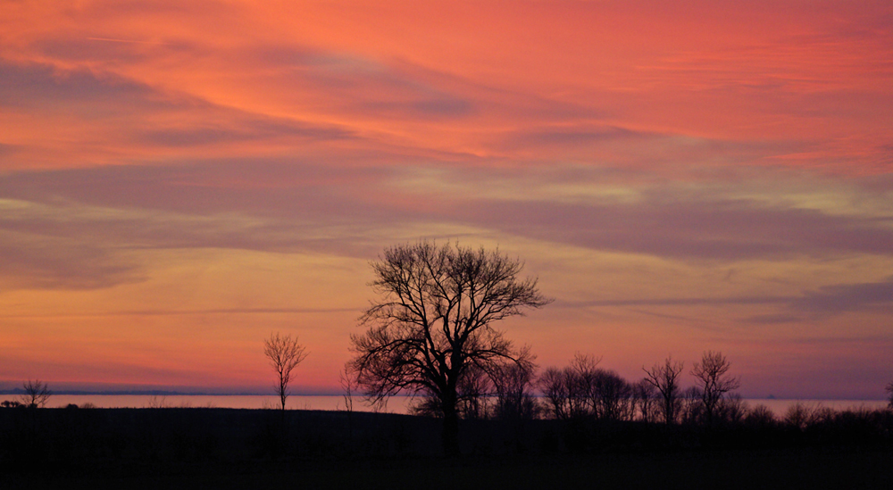 Abendrot ber der Ostsee