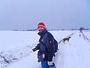 Bernd und Sunny im Schnee