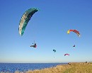 Paraglider an der Steilküste