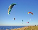 Paraglider an der Steilkste