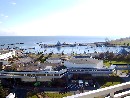 Zimmerblick vom Balkon,9 Stock. Direkt auf den Hafen.