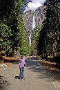 Pedy vor den Yosemite Falls